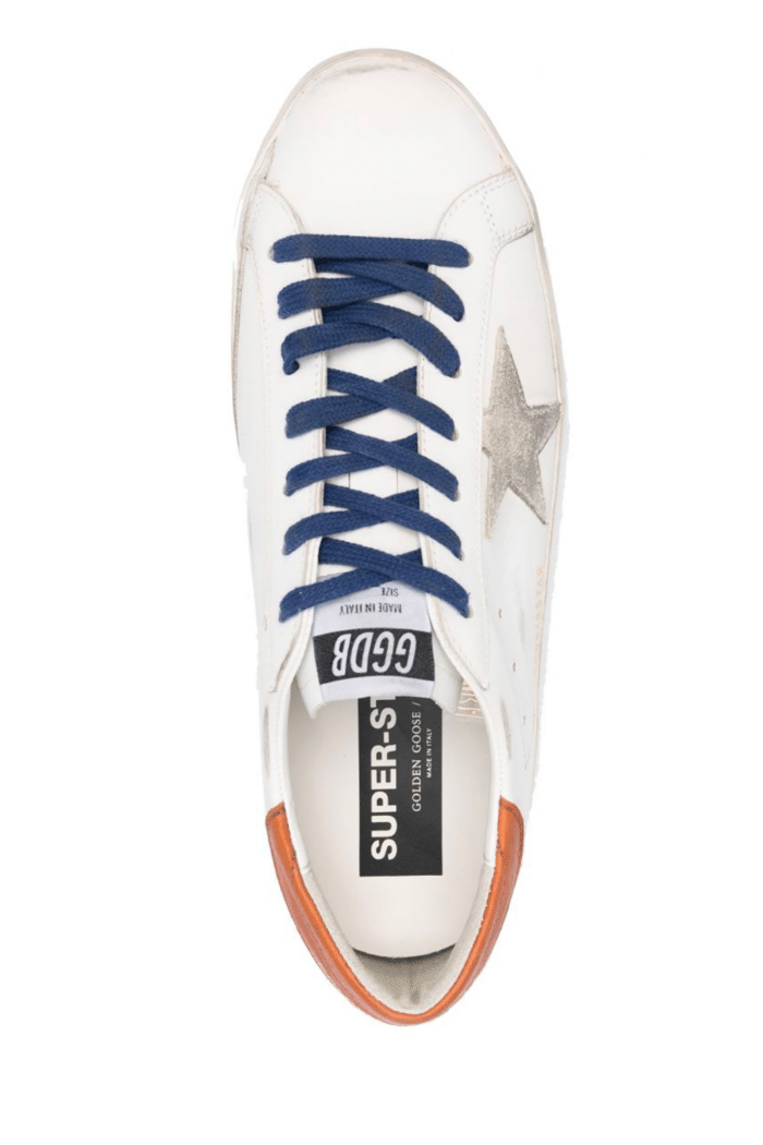 Sneakers Super-Star Blanc Marron Bleu 2