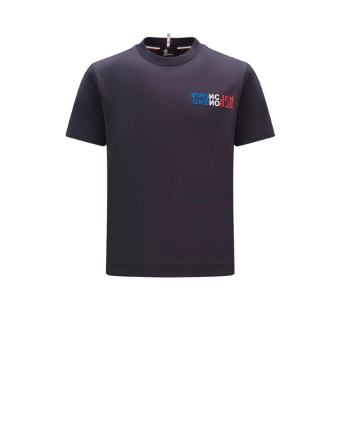 Tee-Shirt Logo Montagne Bleu Nuit3