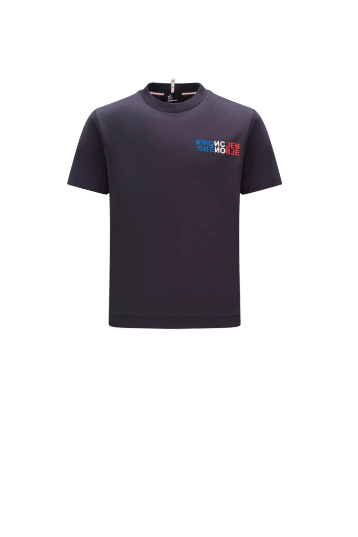 Tee-Shirt Logo Montagne Bleu Nuit3
