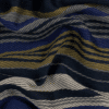 Écharpe Stripe Laine Bleu Marine3