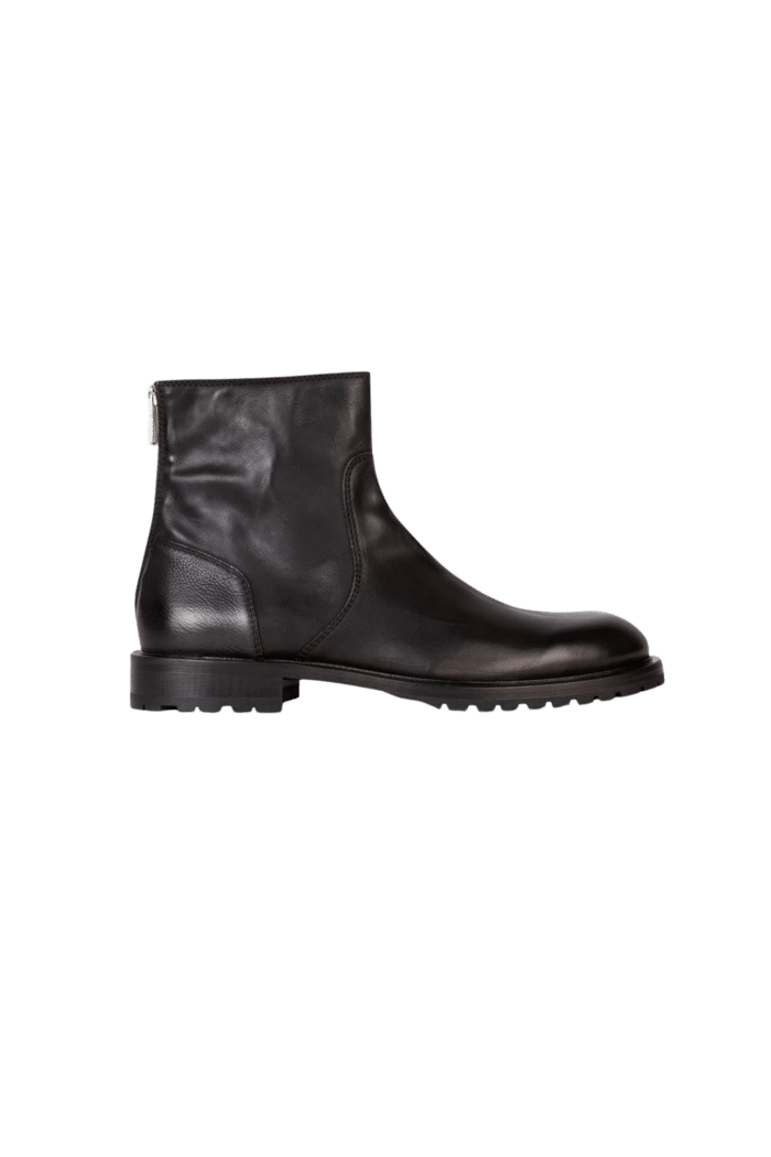 Boots "Falk" Cuir Noir 1