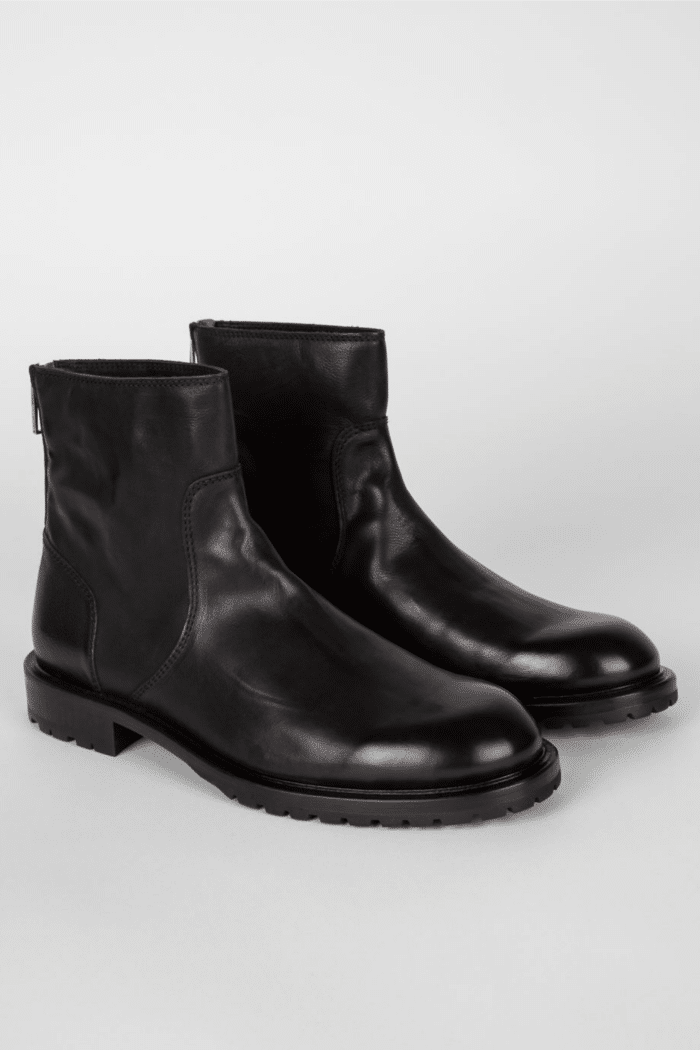 Boots "Falk" Cuir Noir 4