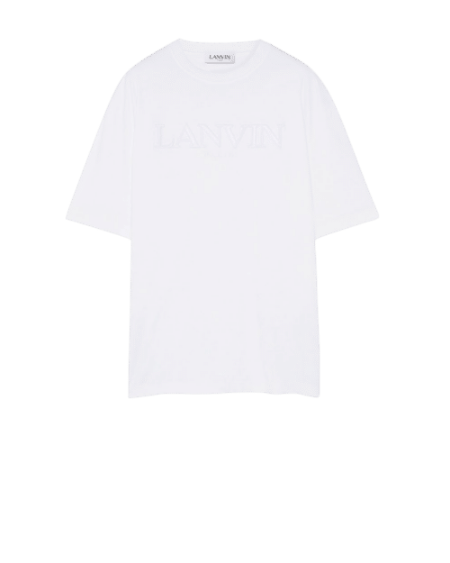 Tee-Shirt Classique Brodé Lanvin Blanc