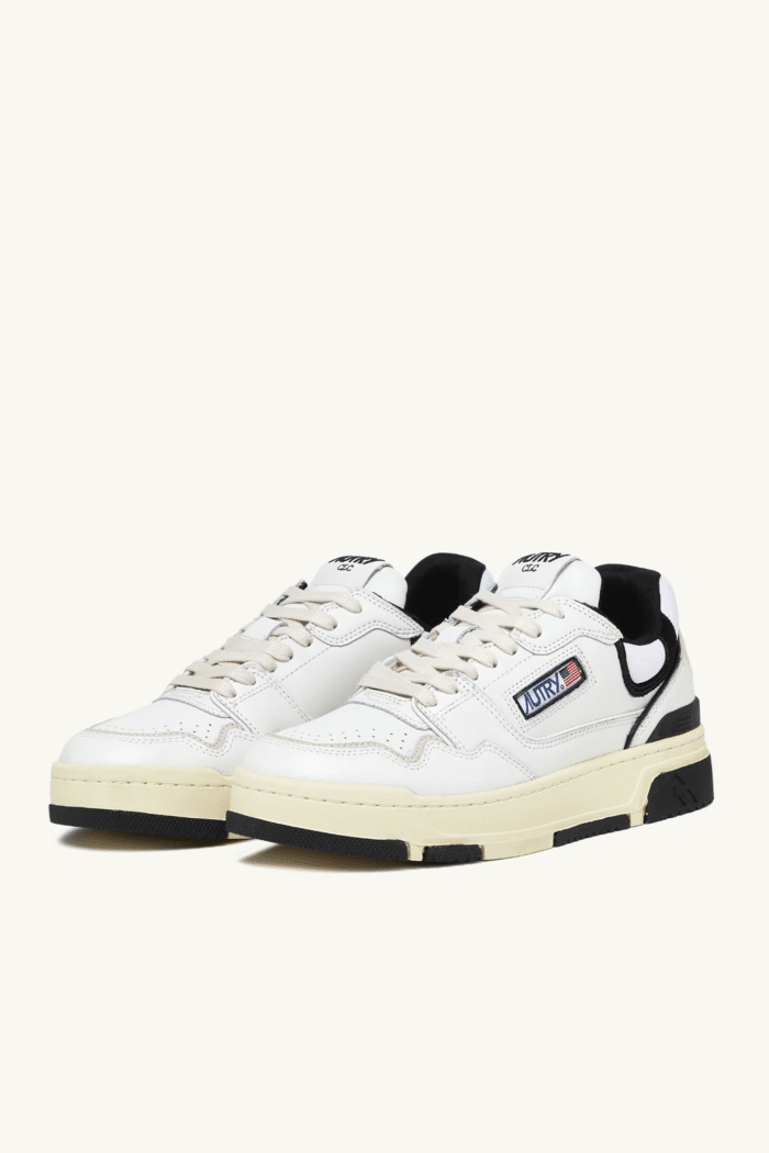 Sneakers CLC Cuir Blanc Noir5