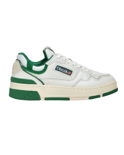 Sneakers CLC Cuir Blanc Vert