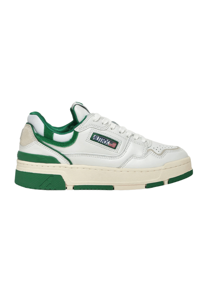 Sneakers CLC Cuir Blanc Vert