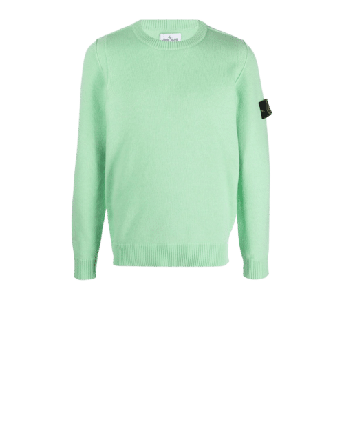 Pull Ras Du Cou Laine Vert 5