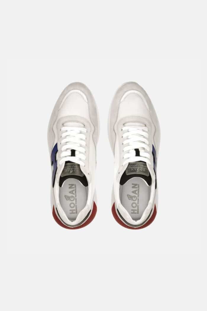 sneakers interactivze bleu blanc gris