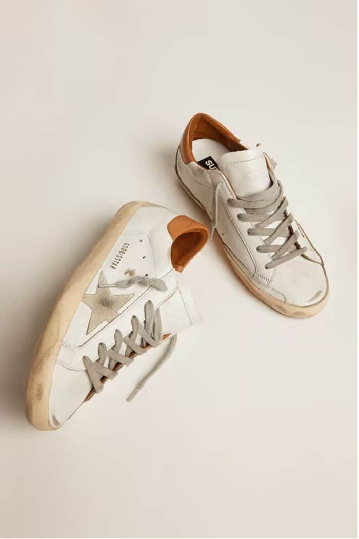 La paire Sneakers Super-Star Blanc gris marron