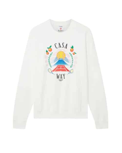 Hoodie Casa Way Moutain Blanc