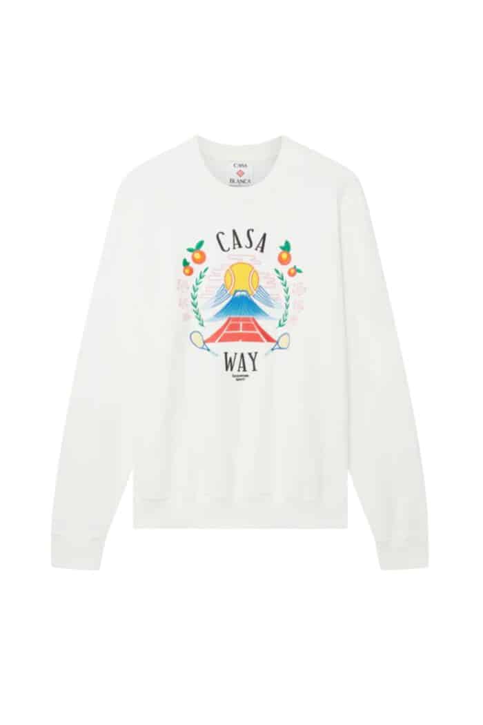 Hoodie Casa Way Moutain Blanc