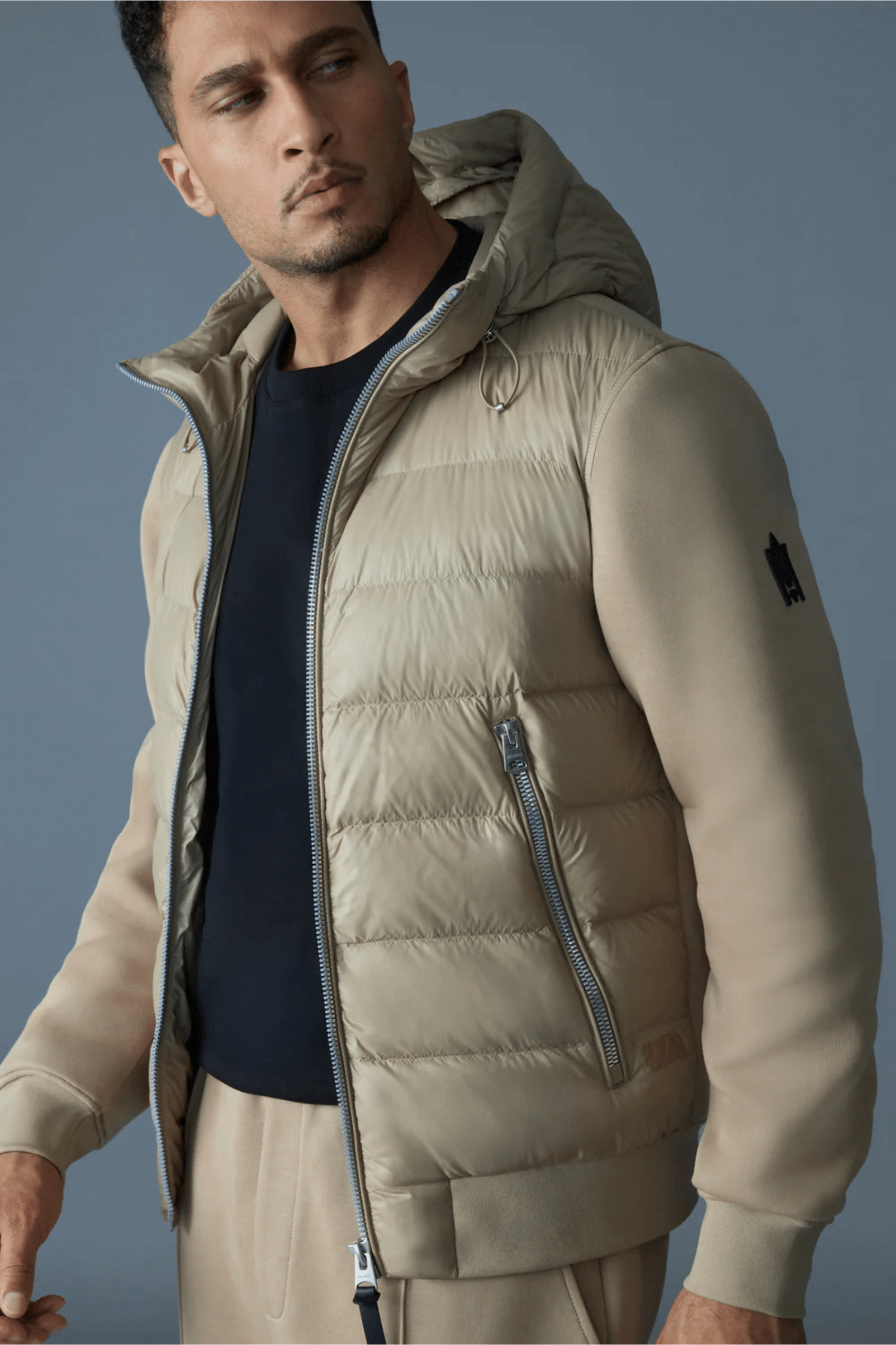 Doudoune Bi-Matière FRANK-R Camel