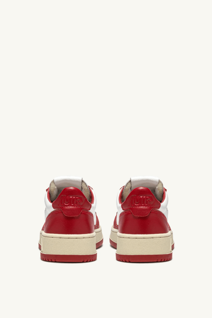 Sneakers Medalist Cuir Blanc Rouge