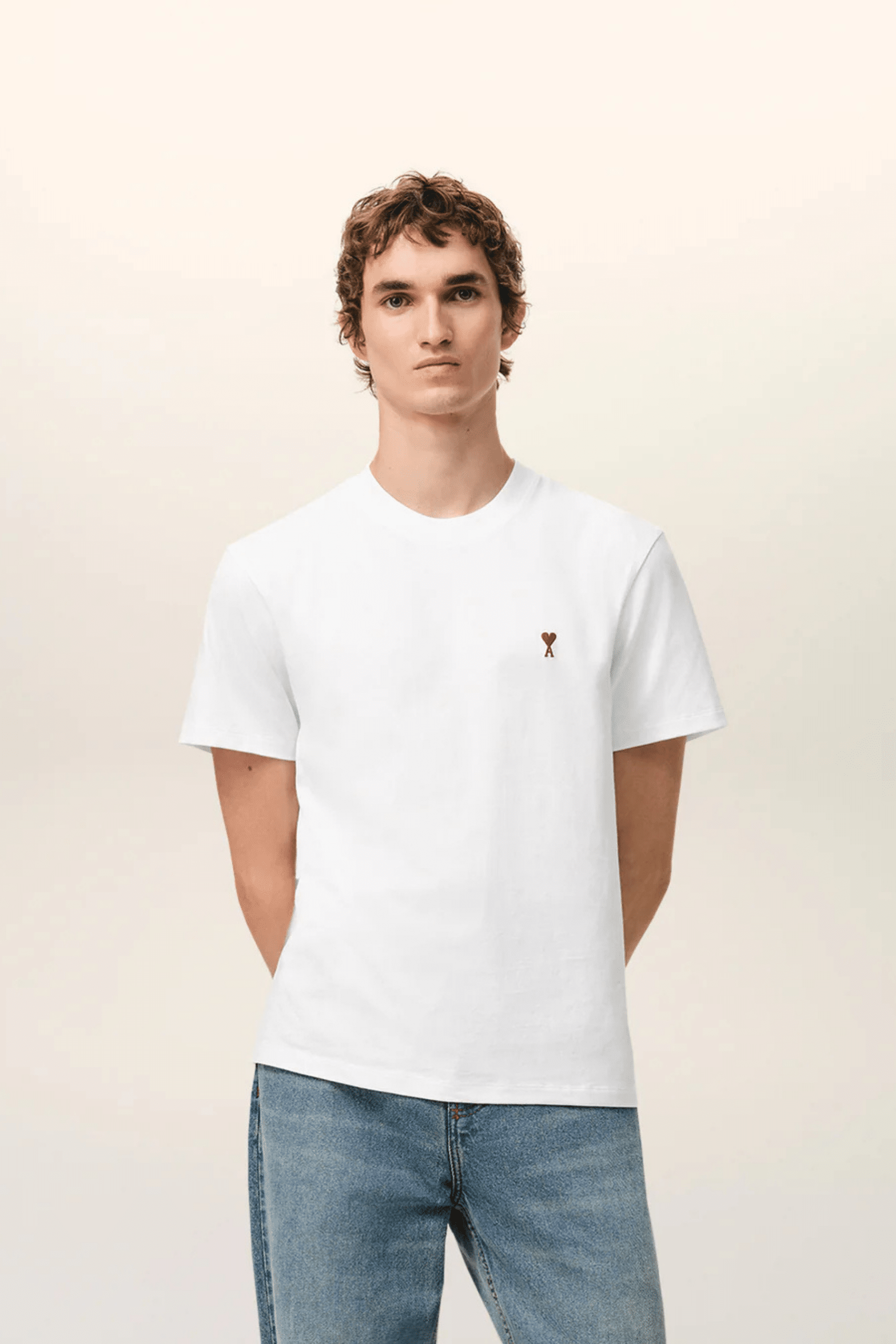 Tee-Shirt Blanc Cœur Rouge