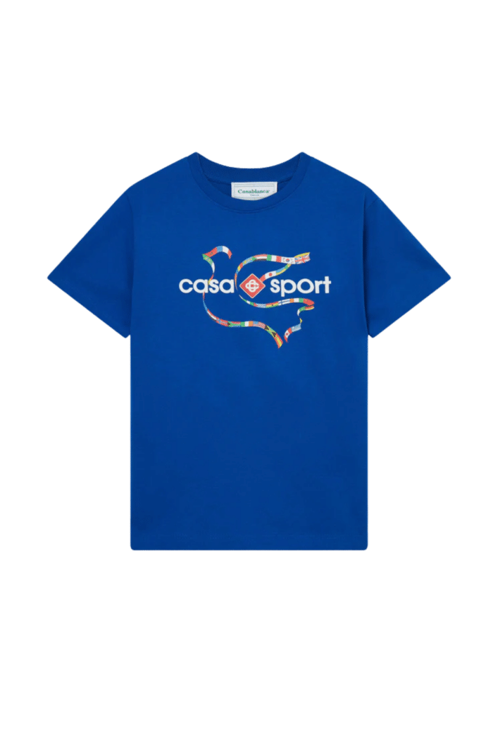 tee-shirt Drapeau de colombes bleu