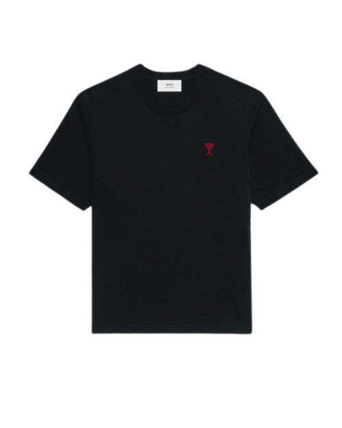 Tee-Shirt Boxy Noir Cœur Rouge
