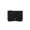 Pochette Cuir Noir Rivet Argent