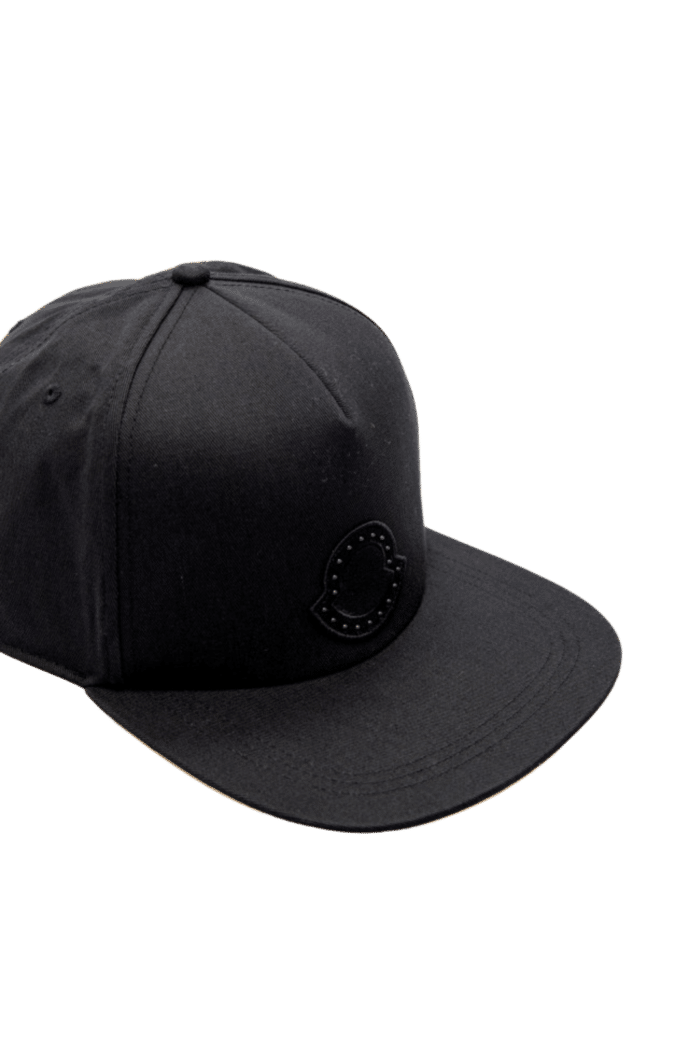 Casquette de Baseball Noire Logo Noir