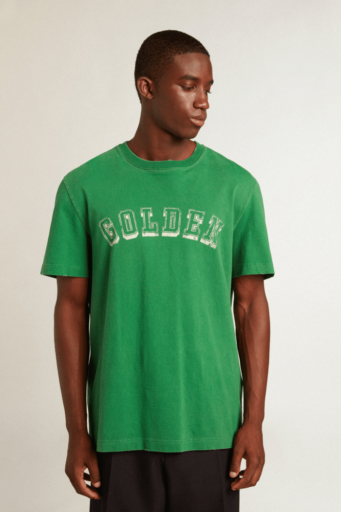 Tee-Shirt Coton Vert Inscription