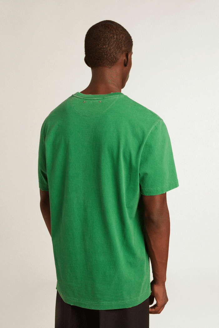 Tee-Shirt Coton Vert Inscription