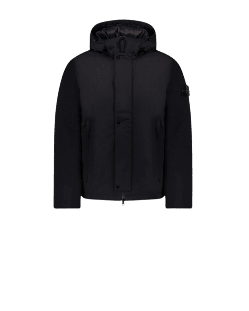 Veste Matelassée Micro Twill Noir