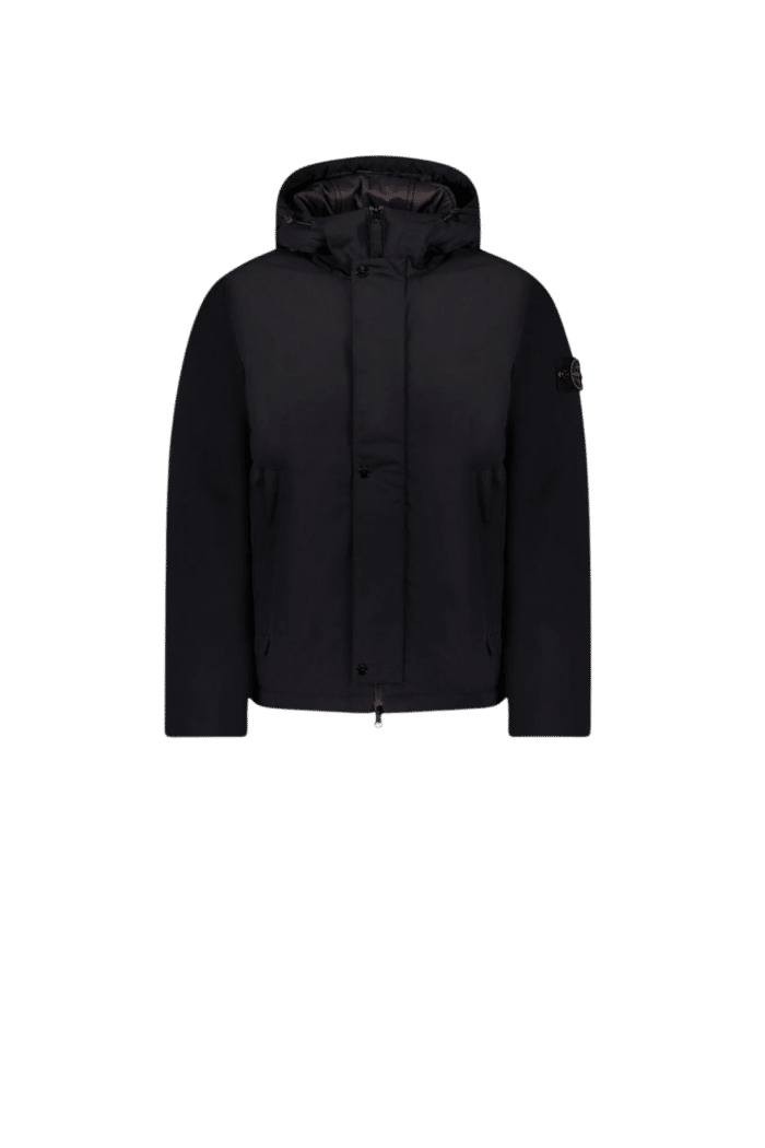 Veste Matelassée Micro Twill Noir