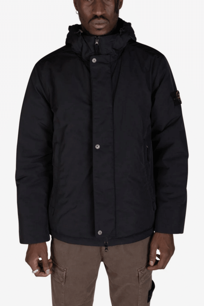 Veste Matelassée Micro Twill Noir