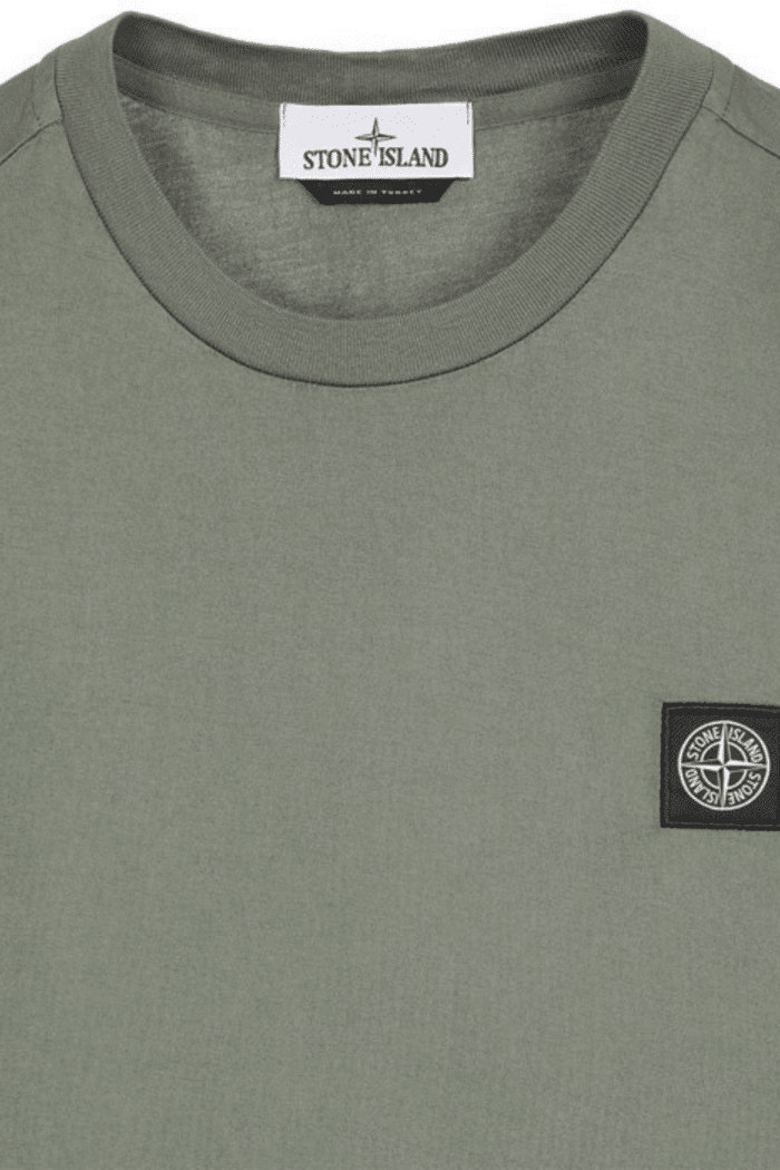 Tee-Shirt Coton vert mousse Logo
