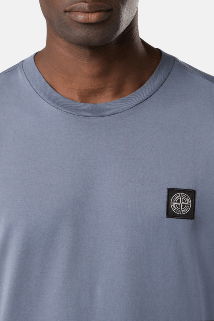 Tee-Shirt Coton Bleu Moyen Logo