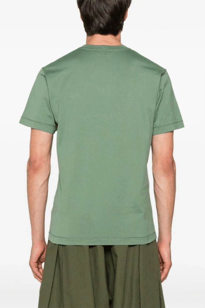 Tee-Shirt Coton Vert Sauge Logo