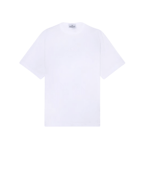 Tee Shirt Coton Blanc Effet Usé