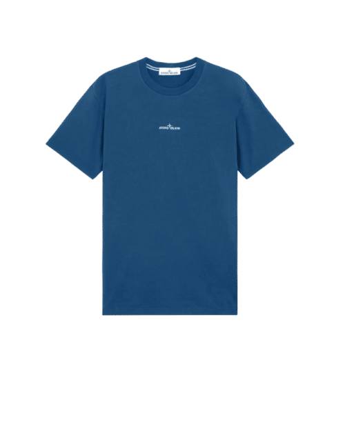 Tee Shirt Coton Bleu Foncé « Institutional Four »