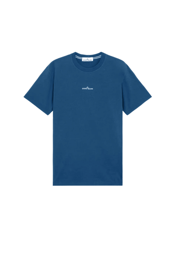 Tee Shirt Coton Bleu Foncé « Institutional Four »