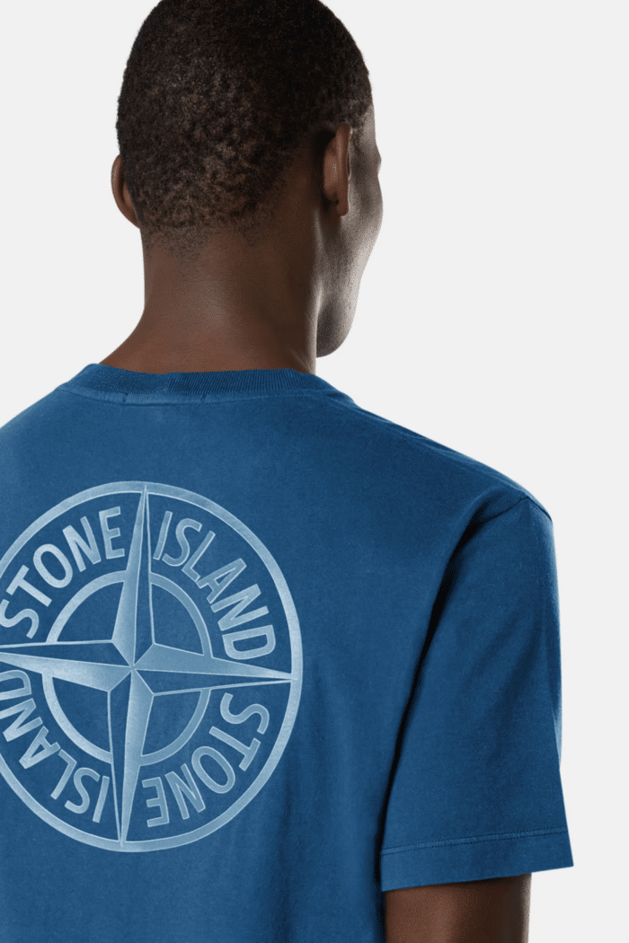 Tee Shirt Coton Bleu Foncé « Institutional Four »