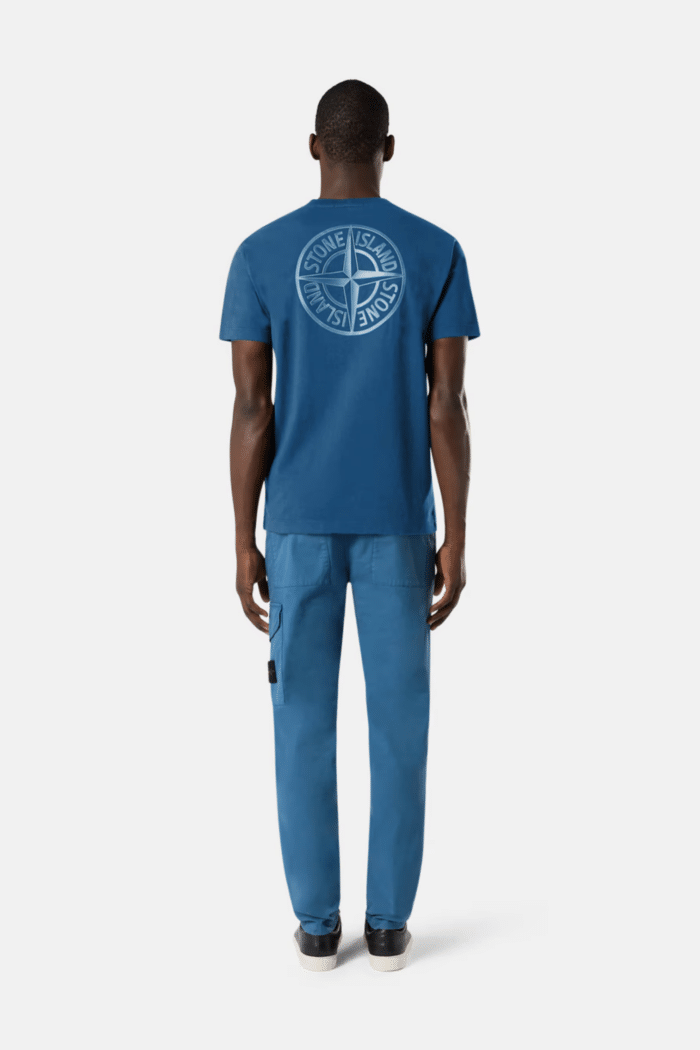 Tee Shirt Coton Bleu Foncé « Institutional Four »