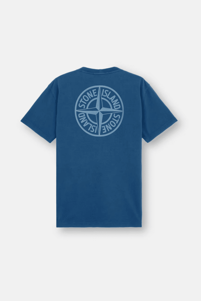 Tee Shirt Coton Bleu Foncé « Institutional Four »