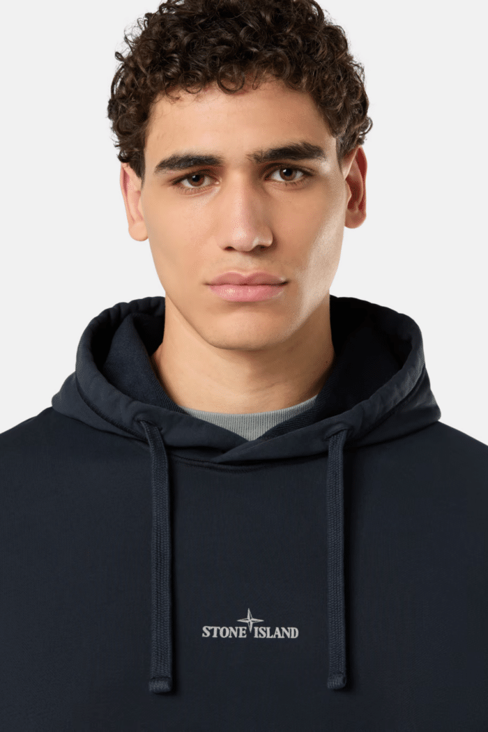 Sweat Capuche Marine « Institutional Two »