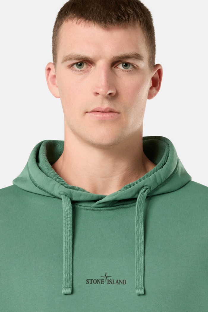 Sweat Capuche Vert Sauge « Institutional Two »