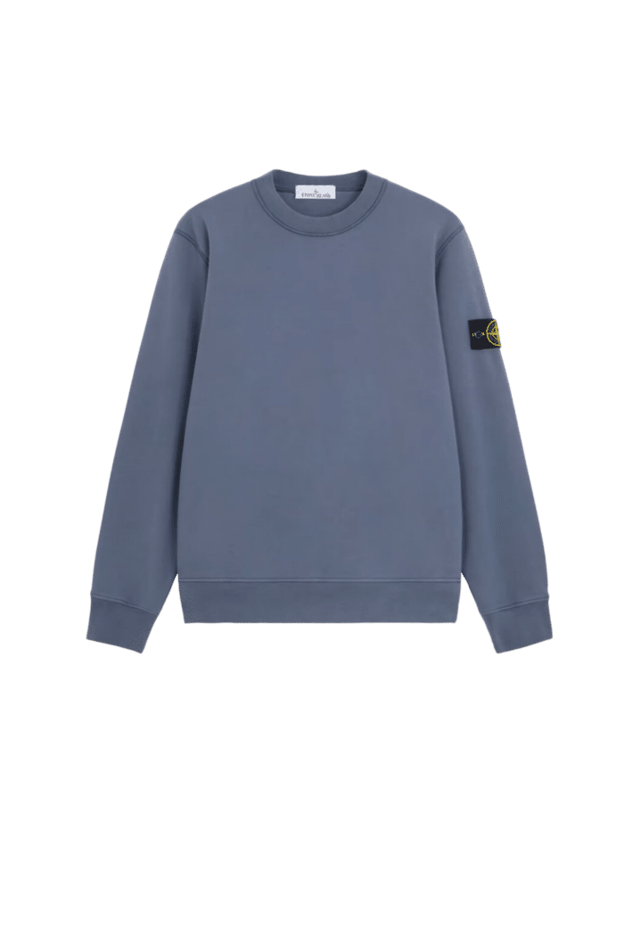 Sweat Coton Bleu Moyen Logo