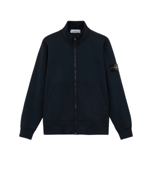 Sweat Zippé Coton Marine