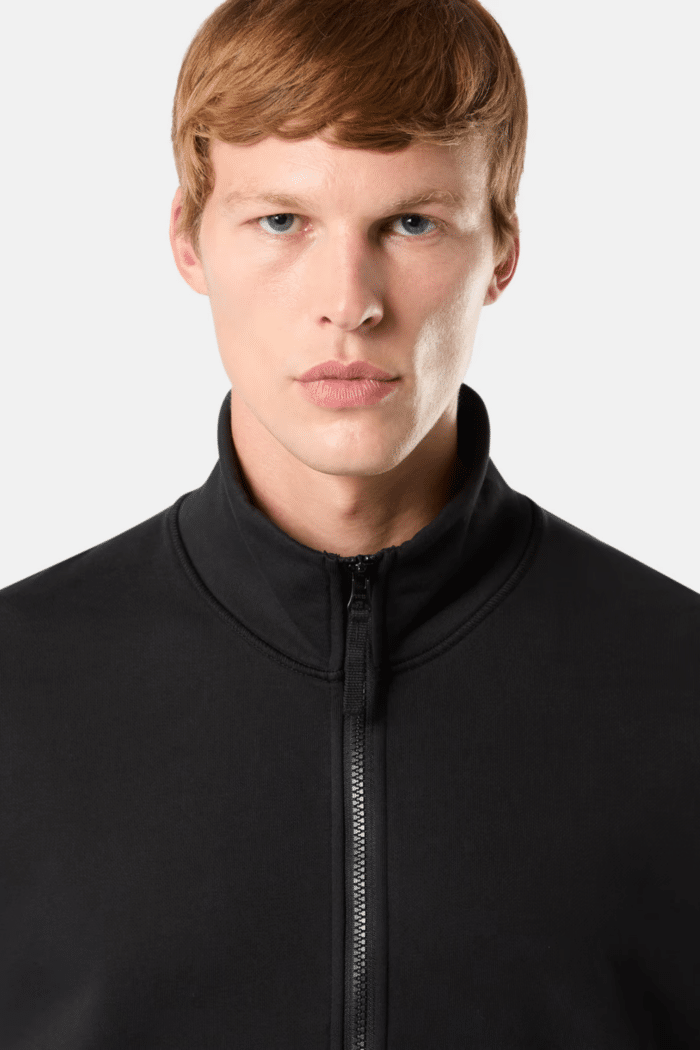 Sweat Zippé Coton Noir