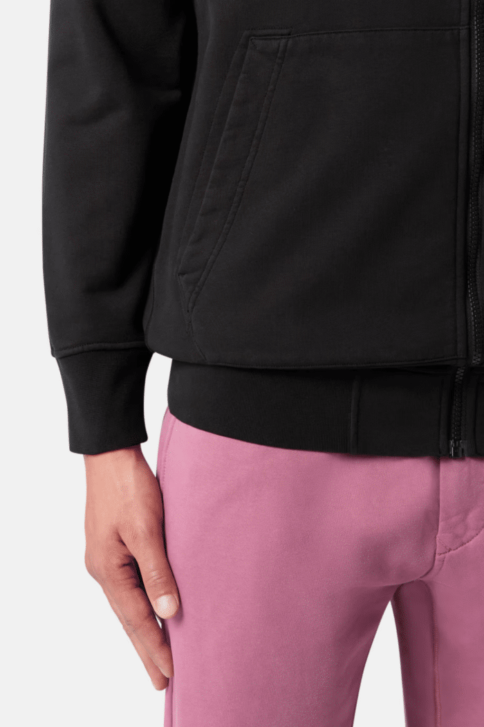 Sweat Zippé Coton Noir