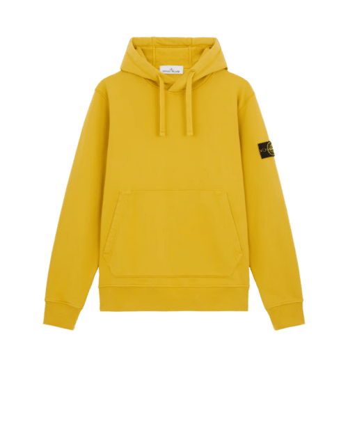 Sweat Capuche Coton Moutarde