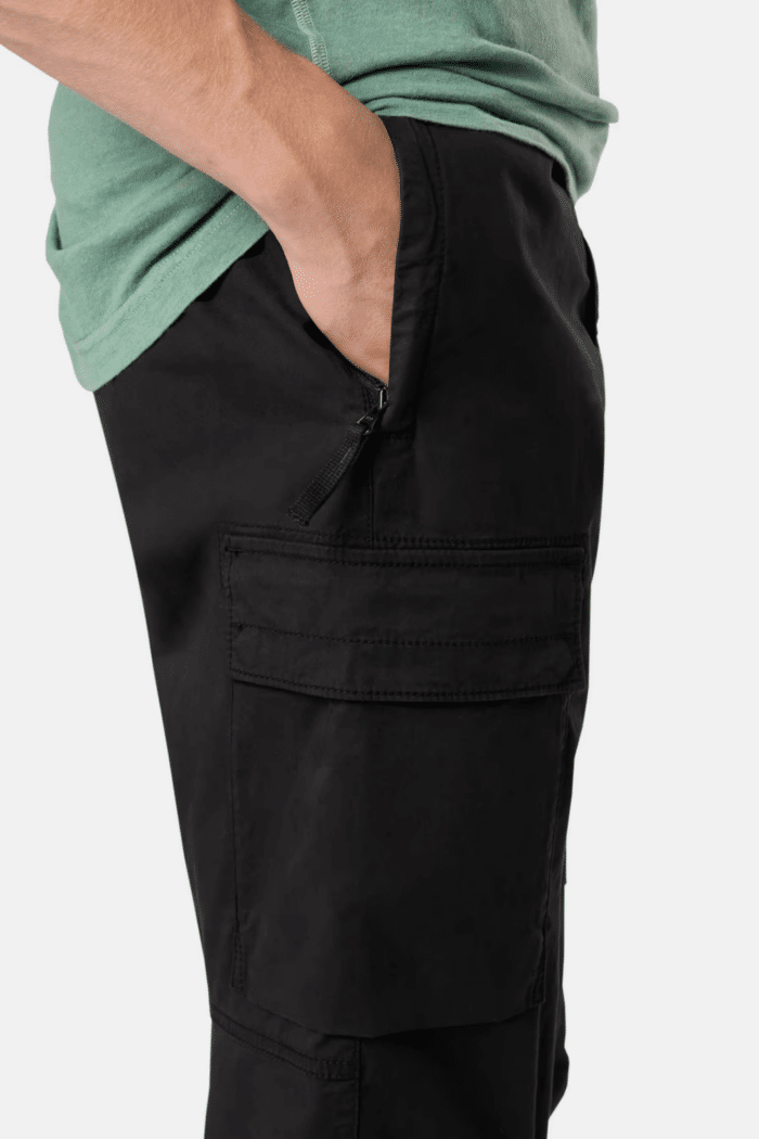 Pantalon Cargo Coton Supima Noir