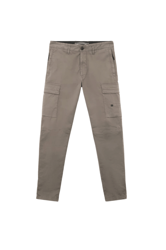 Pantalon Cargo Coton Supima Coquille de Noix