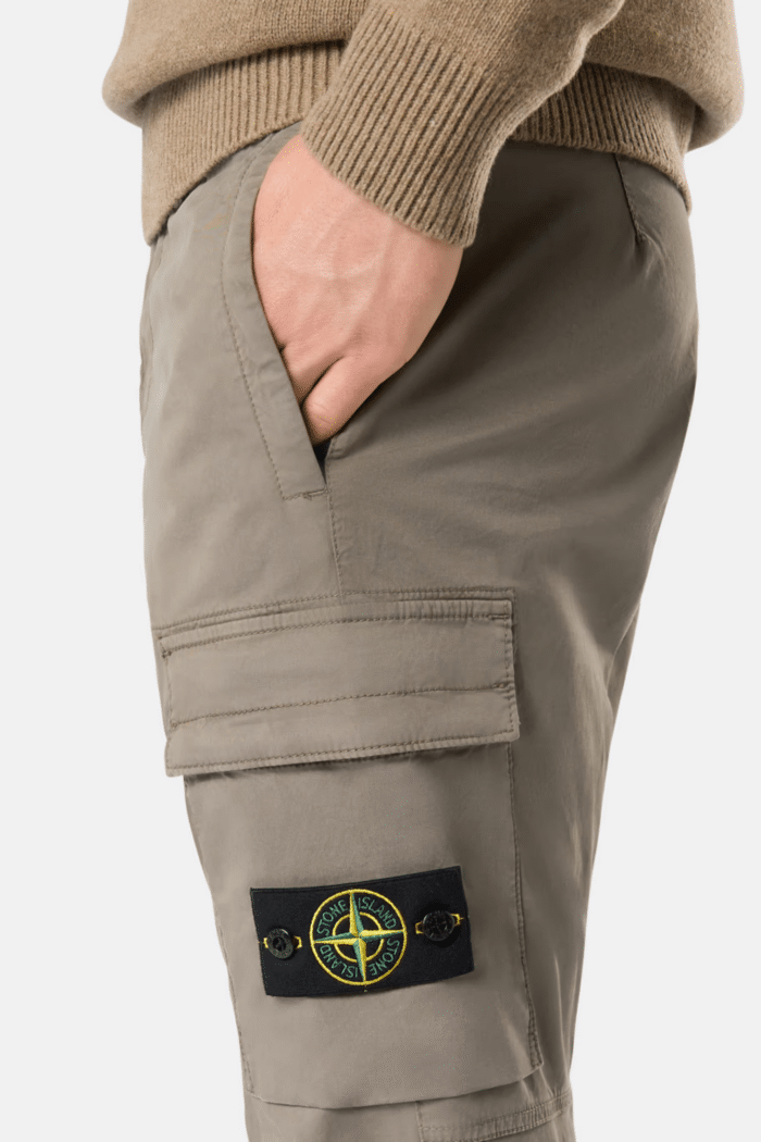 Pantalon Cargo Coton Supima Coquille de Noix