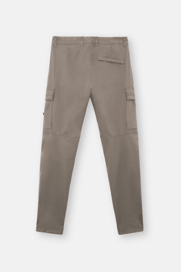 Pantalon Cargo Coton Supima Coquille de Noix