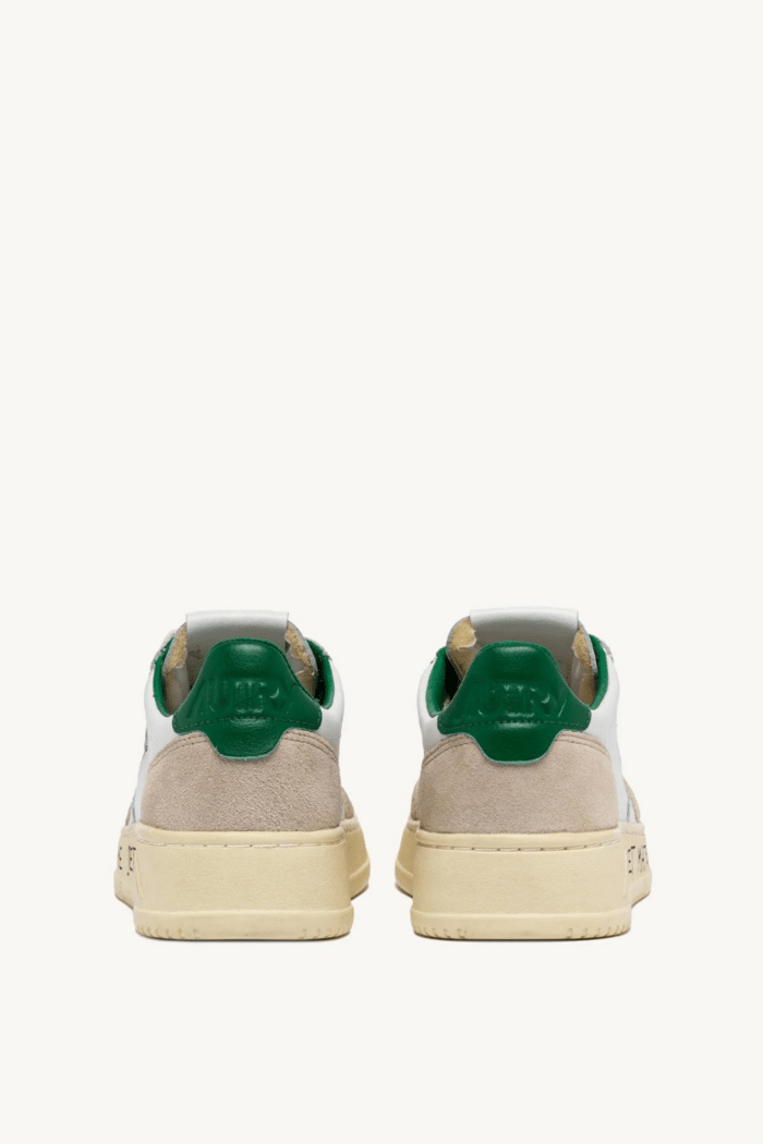 Sneakers Medalist Beige Vert et Lettrage