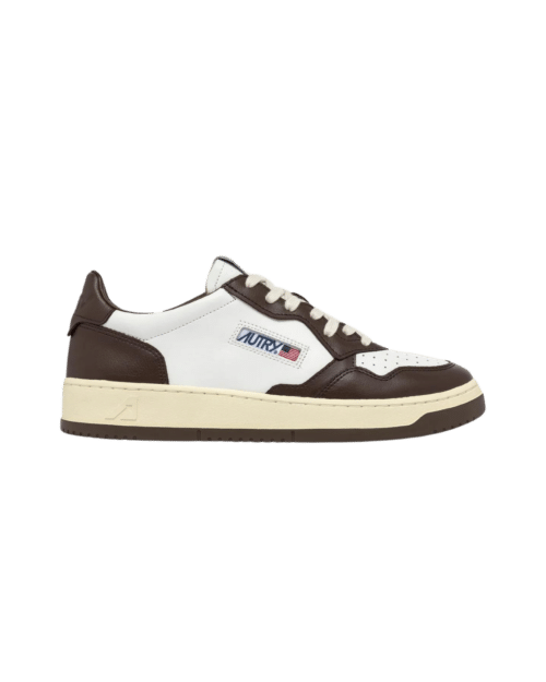 Sneakers Medalist Cuir Blanc Marron