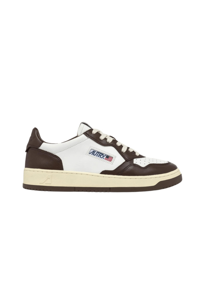 Sneakers Medalist Cuir Blanc Marron